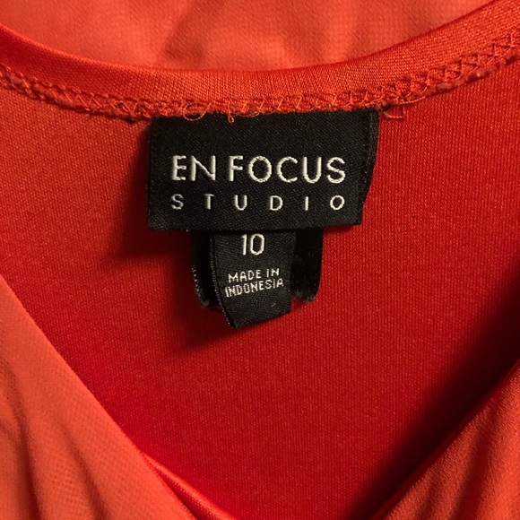 Orange/Black Enfocus Studio Dress - Picture 4 of 6